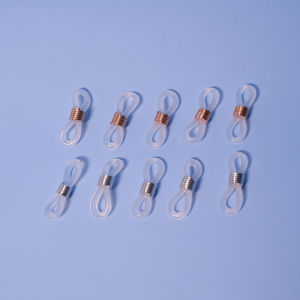 Clove10 PCs Glasses Rubber Gasket Silver Golden Sunglasses Eyeglasses Chain Non Slip Anti-Lost Silicone Ring DIY Ornament Accessories