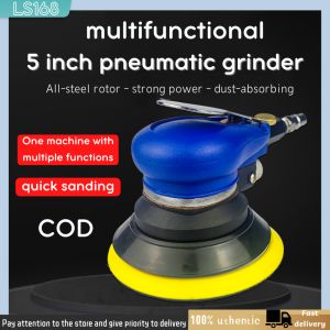 Portable Air Sander Grinder Polisher Pneumatic Vacuum Polishing Grinding Machine.