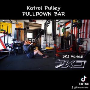 Membuat Alat Latihan Otot Pulldown Katrol Fitness Gym DIY: Pulley Cable Machine Arm Bicep Equipment Strap Tricep