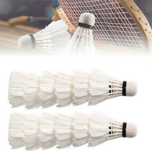 3 Pcs/Set Badminton Shuttlecocks Goose Feather Badminton Balls Outdoor Sports Badminton Accessories Durable Badminton
