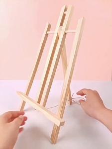 Mini Portable Wooden Art Easel Stand Adjustable Angle Tabletop Painting Painting Easel Stand 30cm Dcoration Display