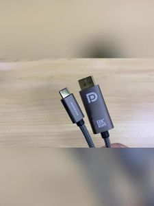 Cáp Chuyển Đổi USB C 8K Sang DisplayPort 4K DP 1.4 Cho MacBook Pro iPad Thunderbolt 3 iPhone Đầu Nối Type C Sang DP Chuyển Đổi Video Từ Type C Sang DP