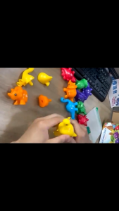 Double-Sided Alphabet Matching Dinosaur Colour Sorting Montessori Learning Toy Early Educational Toys