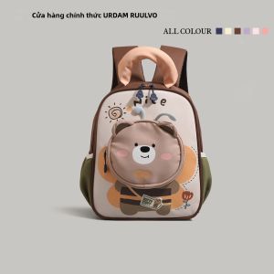 URCDN RDALVO | Balo Trẻ Em Hình Gấu Đáng Yêu Màu Hồng Lớn Nhẹ