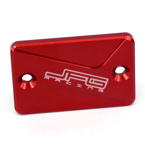 JFG Racing Motorcycle CNC Front Brake Fluid Reservoir Cover Cap: Perfect Fit for Honda XR & CRM Models
