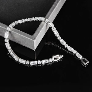 2024 New Arrival Luxury Round Rectangle Bridal Bracelet Bangle for Women Anniversary Free Shipping Items S8165