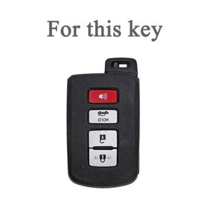 4 Buttons TPU Remote Key Shell Case for Toyota Avalon Camry RAV4 Corolla Highlander Smart Protector Car Key Housing Fob