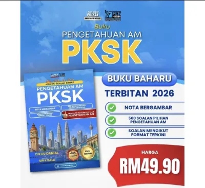 KOLEKSI SOALAN PANAS PENGETAHUAN AM PKSK 2026 (NOTA BERGAMBAR & 500 SOALAN)