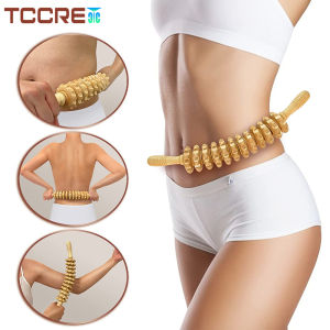 Dụng Cụ Mát Xa Cơ Thể Bằng Gỗ Có Tay Cầm Chống Trượt Con Lăn Lớn Mịn Để Thư Giãn Lưng Tay Chân Đùi Mông Dụng Cụ Mát Xa Bằng Tay