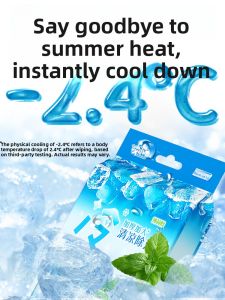 Mint Cooling Sportswipes Large Size Portable Refreshing Sweat Absorbing Wipes for Military Training And General Cooling Needs