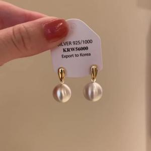 Unique Fashionable Matte Metal Ball Earrings Handmade Alloy Spring Autumn Luxury Feelings Womens Jewelry Fashion Accessories