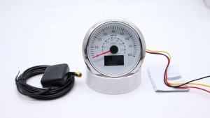 RYSJM | NEW 85mm 7 Color LED GPS Speedometer Odometer 0-120kmh 0-80MPH Speed Gauge COG TRIP Odometer Boat Car Truck Motorcycle 12V/24V
