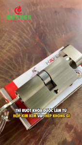 Ruột Khóa Cửa 1 Đầu Chìa 1 Đầu Vặn Hafele 489.56.250 – Đồng Thau Cao Cấp – Lắp Đặt Thuận Tiện - Bảo Hành 12 Tháng - BST