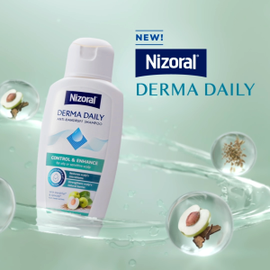 [NIZORAL OFFICIAL STORE] Nizoral® Derma Daily Anti-Dandruff Shampoo 200ml | Scientifically Proven Dandruff Control & Improves Scalp Health
