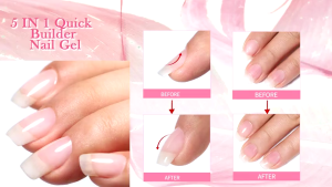 BORN PRETTY 15ml 5-in-1 Quick Nail Extension Gel Nail Forms Nail Art File Set 快速延长胶