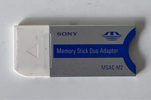 อแดปเตอร์การ์ดหน่วยความจำ Sony Memory Stick Duo Adaptor มือสองแท้ Japan