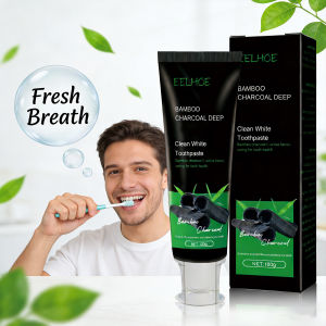 EELHOE | Clean White Toothpaste Effectively Remove Dental Plaque Eliminate Oral Odors Caring for Dental Health Bamboo Charcoal Toothpaste