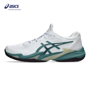 ASICS Men COURT FF 3 Tennis Shoes in White/Foggy Teal