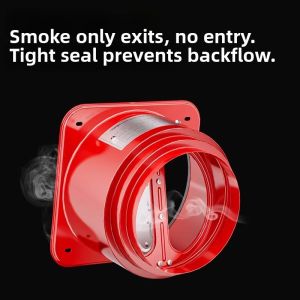 Anti-Backflow Exhaust Valve Smoke Duct
