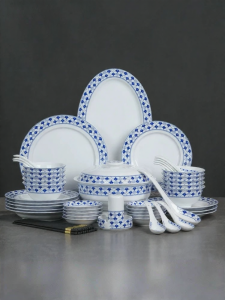 JINGDEZHEN | Chinese Style Ceramic Dinnerware Set for Gifts
