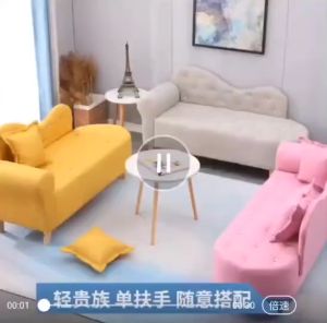 INTER HOME โซฟา SF40 เบาะผ้าลินินนุ่มแน่นนั่งสบาย มีให้เลือก 3 ขนาด 120/140/160cm