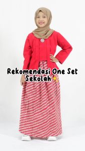 ISMAYA Model Kebaya Adat Jawa Anak Usia 1-13 Tahun Setelan Kebaya Anak Modern Masa Kini
