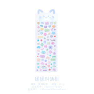 สติ๊กเกอร์ 3 มิติ ขนแกะ สติ๊กเกอร์รูปภาพ รูปสัตว์ รูปตัวหนังสือ เรียบง่าย สุดน่ารัก สำหรับการตกแต่งอินเทอร์เฟซ