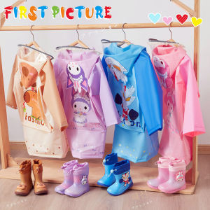 Childrens Raincoat And Boots Set Baby Toddler Kindergarten Girls School Uniform Special Use Polyester Material Spring 2025