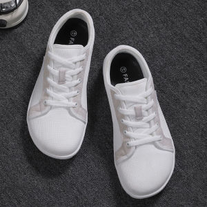 รองเท้าเท้าเปล่ากว้างสำหรับผู้ชาย รองเท้าผ้าใบสำหรับเดินรองเท้าวิ่งกลางแจ้งรองเท้าแตะน้ำหนักเบาลำลองระบายอากาศได้ดีรองเท้าเดินป่า