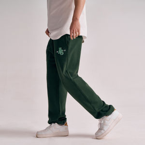 AlphaGym Mens Casual Cotton Sweatpants Drawstring Drapey Simple Style Loose Fit Sport Pants High Waist Elastic Fabric