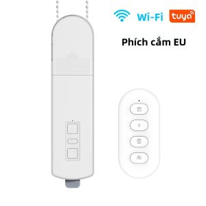 Motor Rèm Cuốn Tự Động Manhot Tuya WiFi Điều Khiển Bằng Dây Xích Tương Thích Với Alexa Google Home Tiêu Chuẩn EU/US/UK/AU