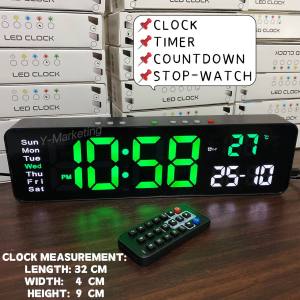 3299 Digital Alarm Clock Calendar Timer Count-Down And Stop-Watch