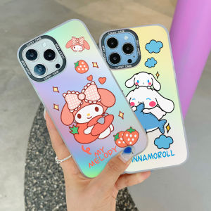 (IMD High Quality)Hontinga Casing Case For Samsung Galaxy A02 A20S A03 A04 A04E A04S A05 A05S A10 A10S Case Cute Cartoon My Melody Cinnamoroll Fashion Laser Glitzy Phone Shell Shockproof Hard Cases Phone Case Cover Casing For Girls