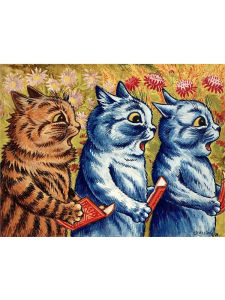 Louis Wain Cats Jigsaw Puzzle 1000Pieces Whimsical Scene Focus Activity Leisure Time Gift