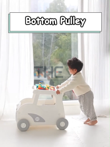THE L44cm Multifunctional Baby Car Walker Push Trainer With Storage Children Shopping Cart