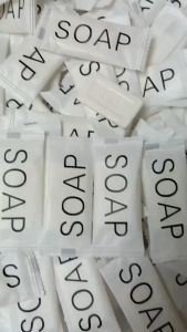 100ก้อน/กล่อง(ร้านไทย)สบู่โรงแรม ขนาด 8 กรัม (สำหรับโรงแรม รีสอร์ท สปา และห้องพักในอพาร์ทเม้นท์ โรงพยาบาล)