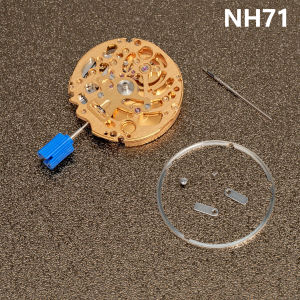 NH70 NH71 NH72 Movement Skeleton Automatic Set Silver Gold Black Bridges 27.4mm No-Date Movements for Watch Mods Watch Accessory