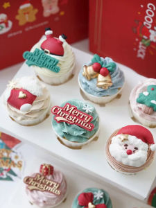 Christmas Silicone Cake Chocolate Sugar Art Ornament Santa Snowman Shape Butterfly Knot Pastry Baking Mold European Style