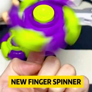 New 3D Printing Gravity Luminous LED light Fidget Spinner Hand Top Spinners Glow Light Fidget Spinner Finger Stress Relief Childrens Toys Office Adult Fidget Toys Office Stress Relief Toy Novel Toys Funny Gifts