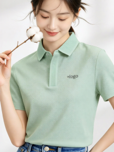 New·Zu | Cotton Workwear Polo Shirt Customizable Corporate Wear
