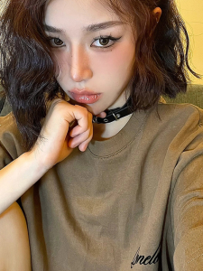 Street Style Loose Fit Short Sleeve Coffee Colored T-Shirt Retro American Letter Print Couples Trendy Top Cotton 100% Summer Wear