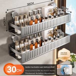 Suction Pad Wall-Mounted Shelf