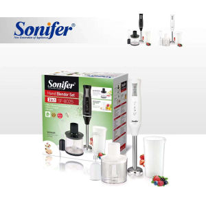 Sonifer 3IN1 Hand Blender Set Copper Motor Baby Hand Mixer Food Processor Egg beater Meat Grinder