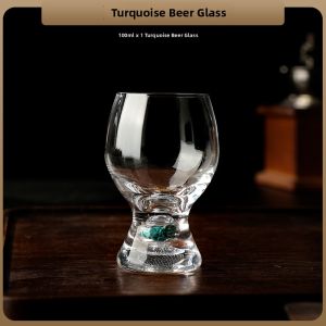 FLOWER MOO | Brewing New Blue Mountain Craft Beer Glass High-end Luxury Crystal Glass Mug