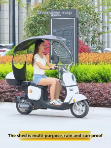 🔥HOT SALE🔥 2025 Upgrade Bold Motorcycle Awning Protective Gear battery car windshield Electric Car Canopy Rainproof and Windproof UV Sunscreen awning