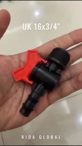 Stop Kran Keran Selang PE 16mm Check Valve ID OD 16 mm Hose Control 1/2 Inch Water Flow Irrigation System Transfer Pump SH X11