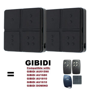 GIBIDI Garage Door Remote Control For AU01590 AU1600 AU1610 AU1680 AU1810 DOMINO Keychain 433MHz Rolling Code