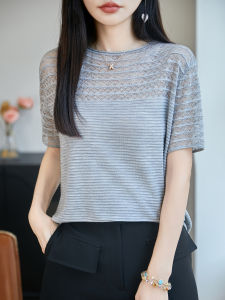 YUEXINYIRONG | Old Money Style Linen Crochet Knit Top