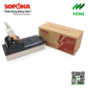 Cầu dao điện SOPOKA D7(A) đế sứ cực đúc 60A – 2P