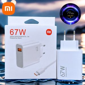 Xiaomi 67W Charger Original Fast Charge Turbo Adapter Usb Type C Cable For Redmi Note 14 13 Pro Mi 13 Lite K60 K60E K50 Phone